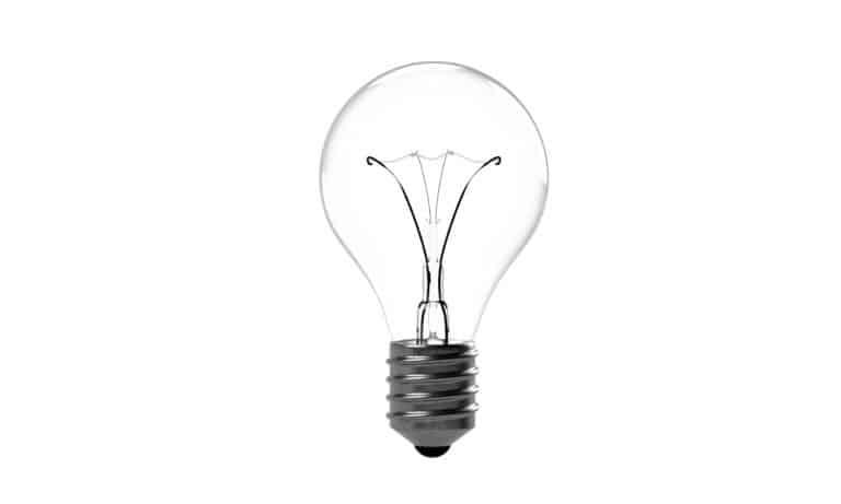 Clear light bulb symbolizing innovation, smart technology, and the future of connected homes.