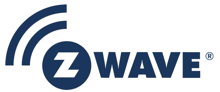 Z-Wave logo representing wireless technology for smart home systems and device connectivity.