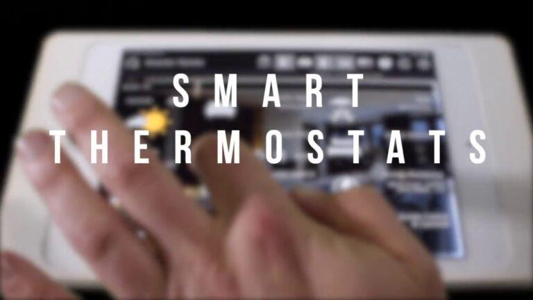 Hand adjusting a smart thermostat display, emphasizing home automation and comfort improvements.