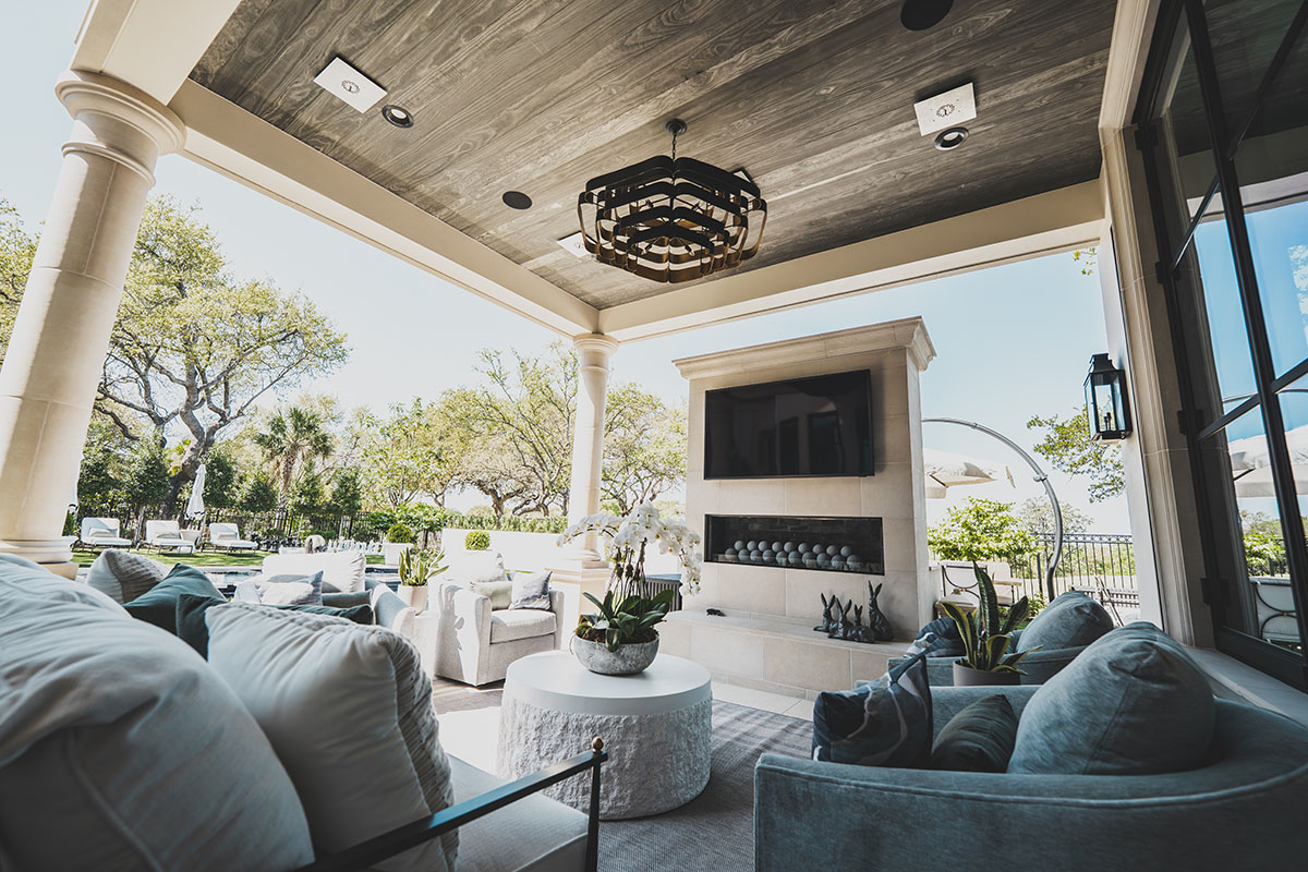 barton creek outdoor living area