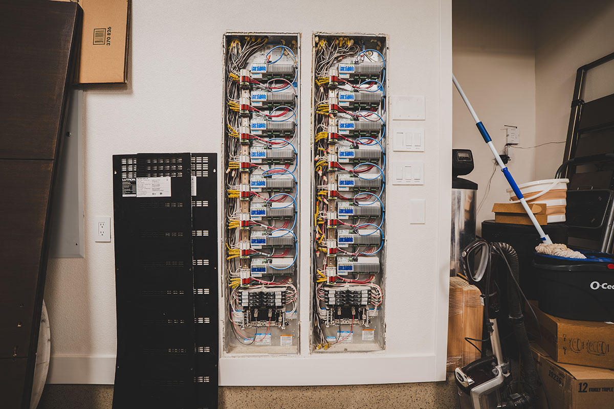 smart home panels and racks